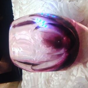 Beautiful  purple hand blown vase